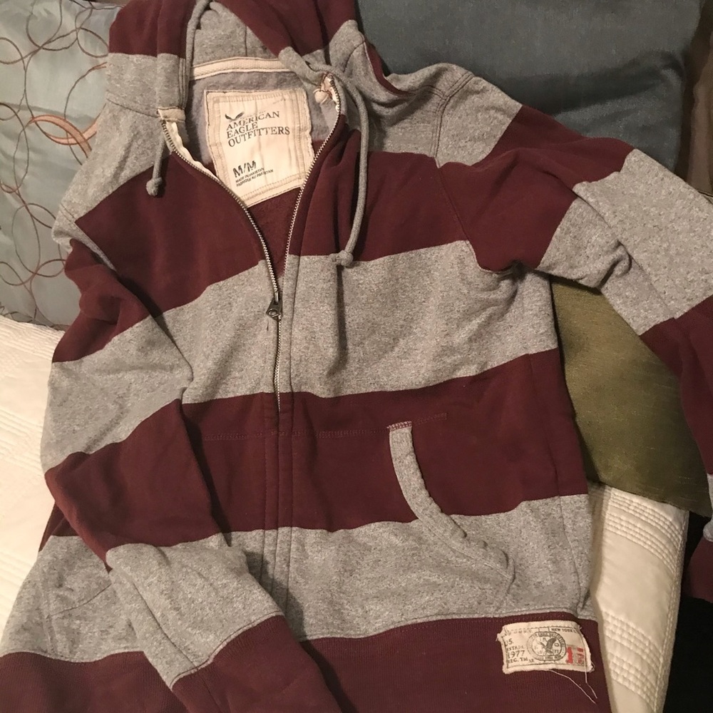 American Eagle Hoodie ZIP Up Sweater